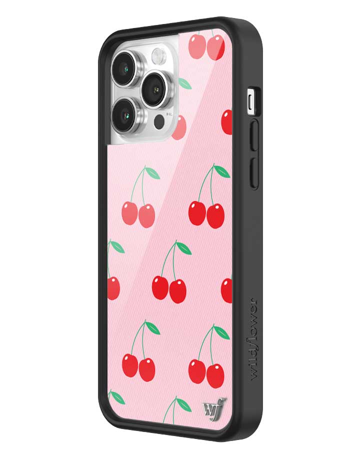 Wildflower Pink Cherries iPhone Case