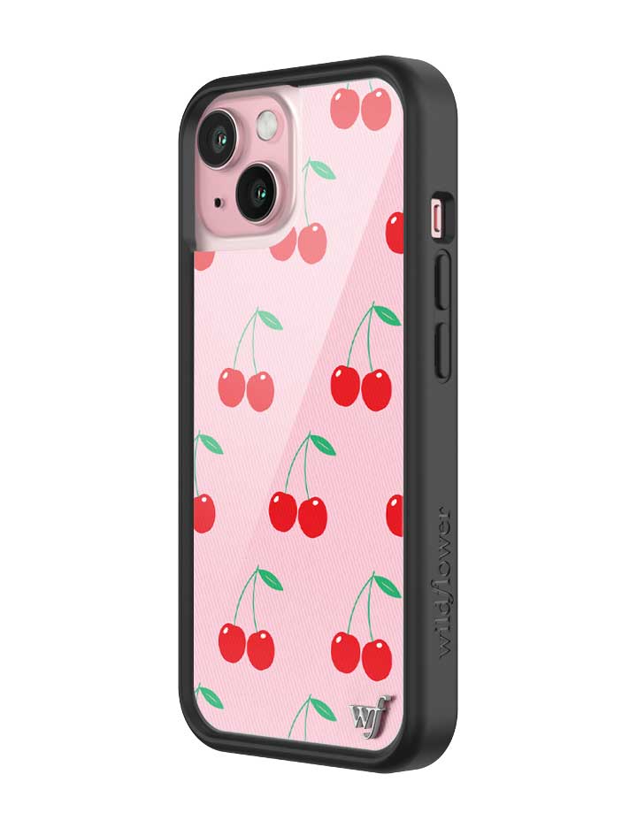 Wildflower Pink Cherries iPhone Case