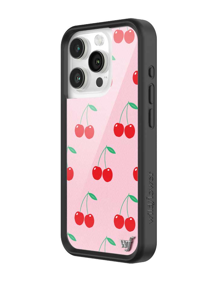 Wildflower Pink Cherries iPhone Case