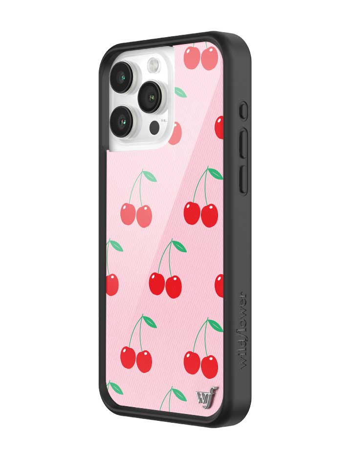 Wildflower Pink Cherries iPhone Case