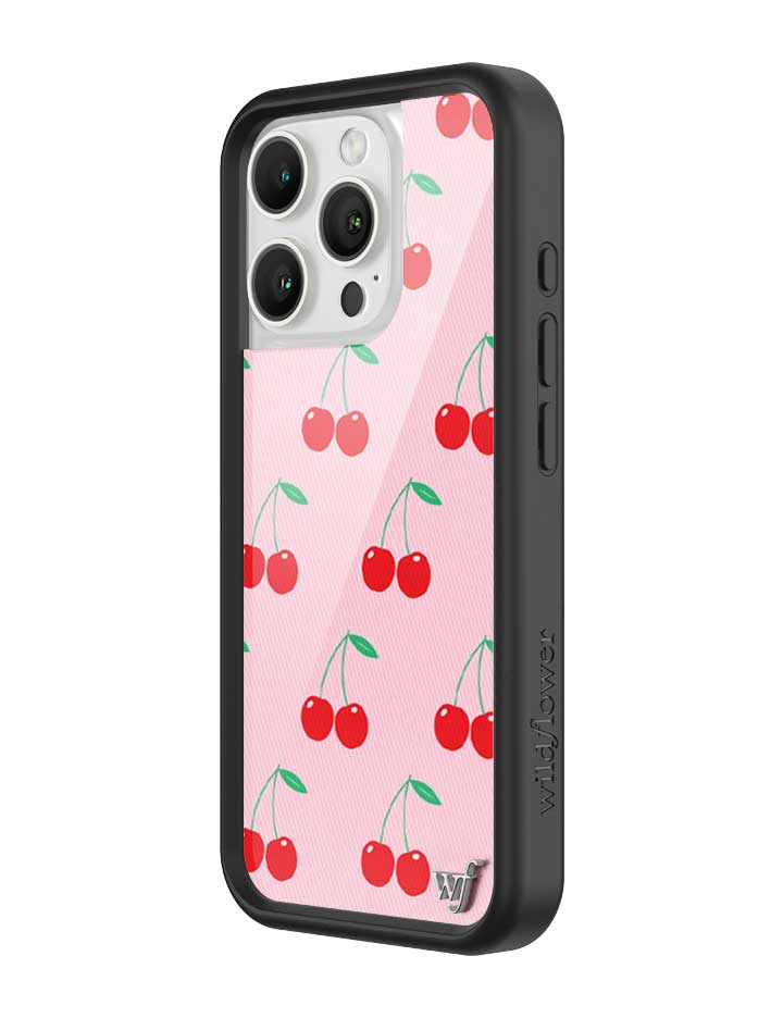 Wildflower Pink Cherries iPhone Case