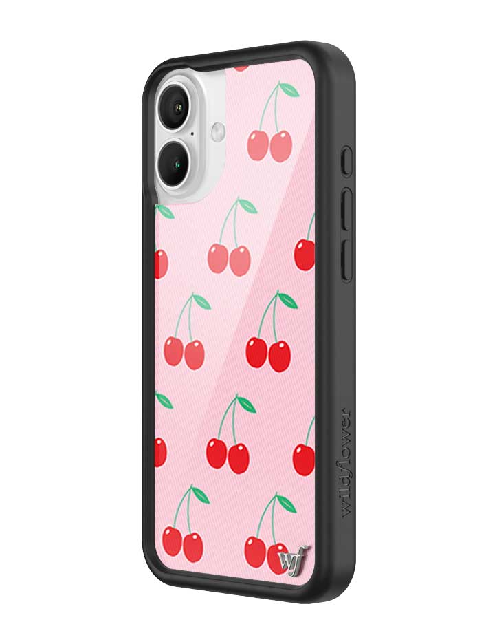 Wildflower Pink Cherries iPhone Case