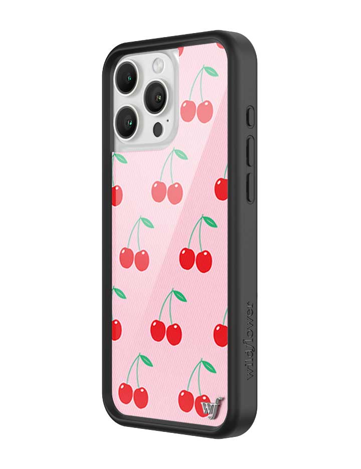 Wildflower Pink Cherries iPhone Case