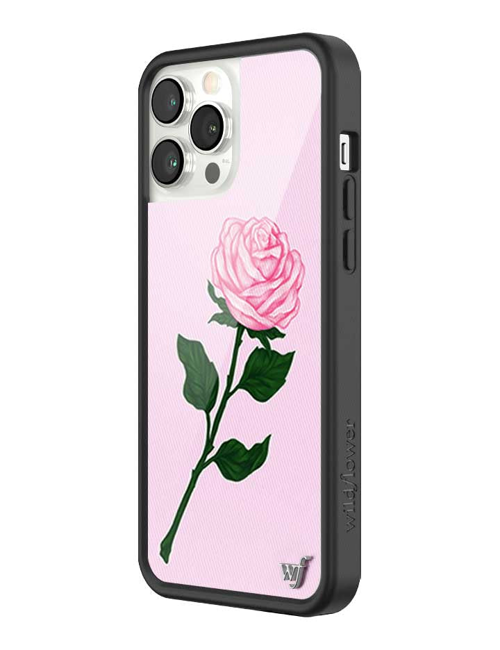 Wildflower Pink Rose iPhone Case