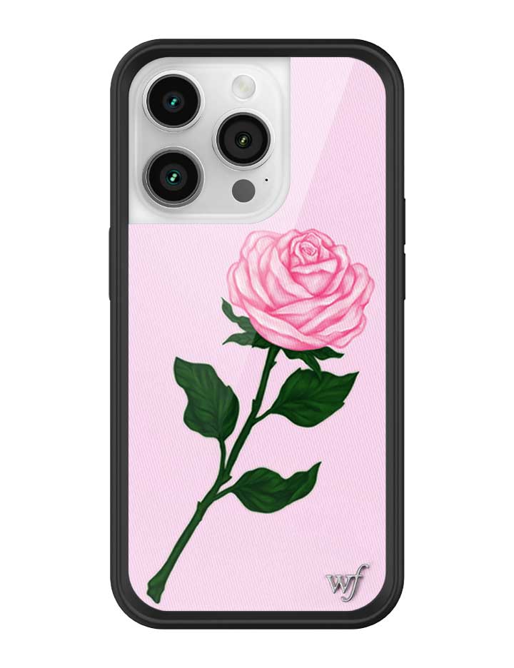 Wildflower Pink Rose iPhone Case