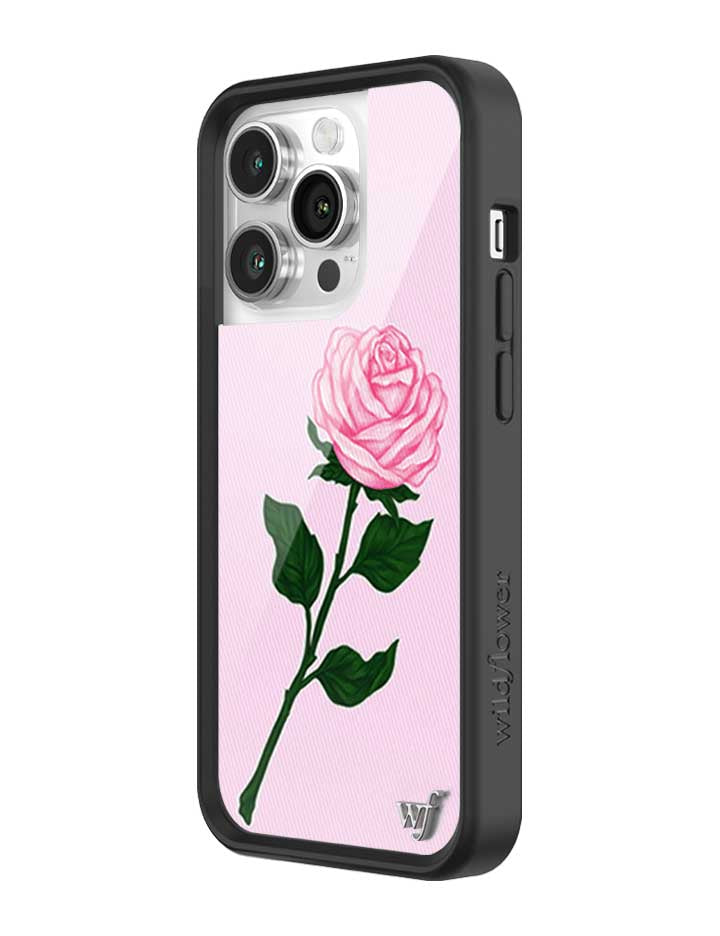 Wildflower Pink Rose iPhone Case