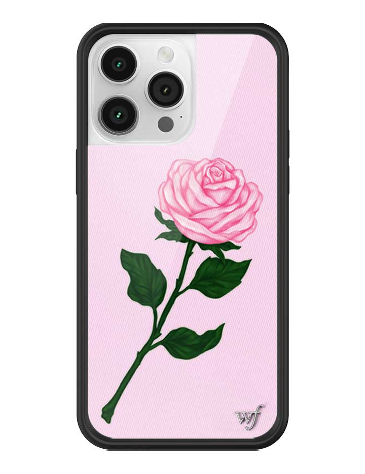 Wildflower Pink Rose iPhone Case