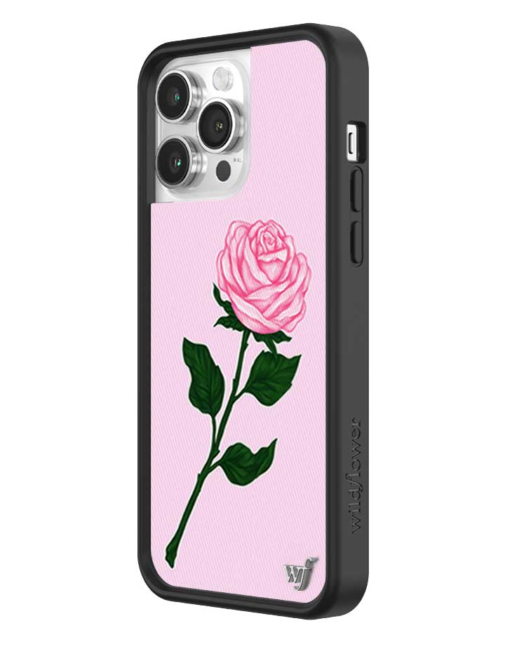 Wildflower Pink Rose iPhone Case