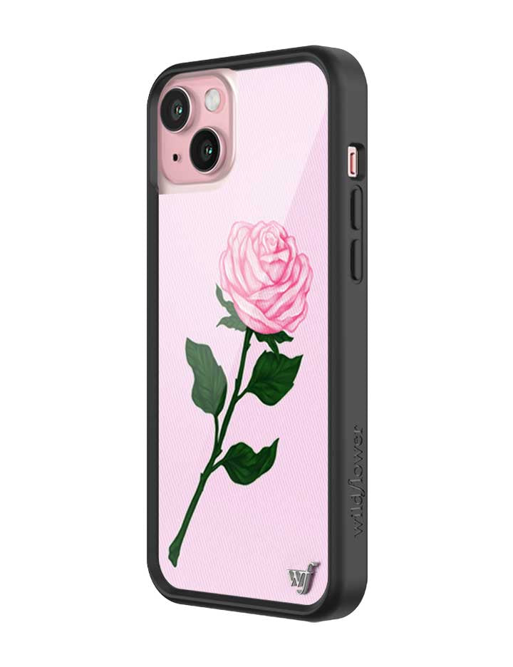Wildflower Pink Rose iPhone Case