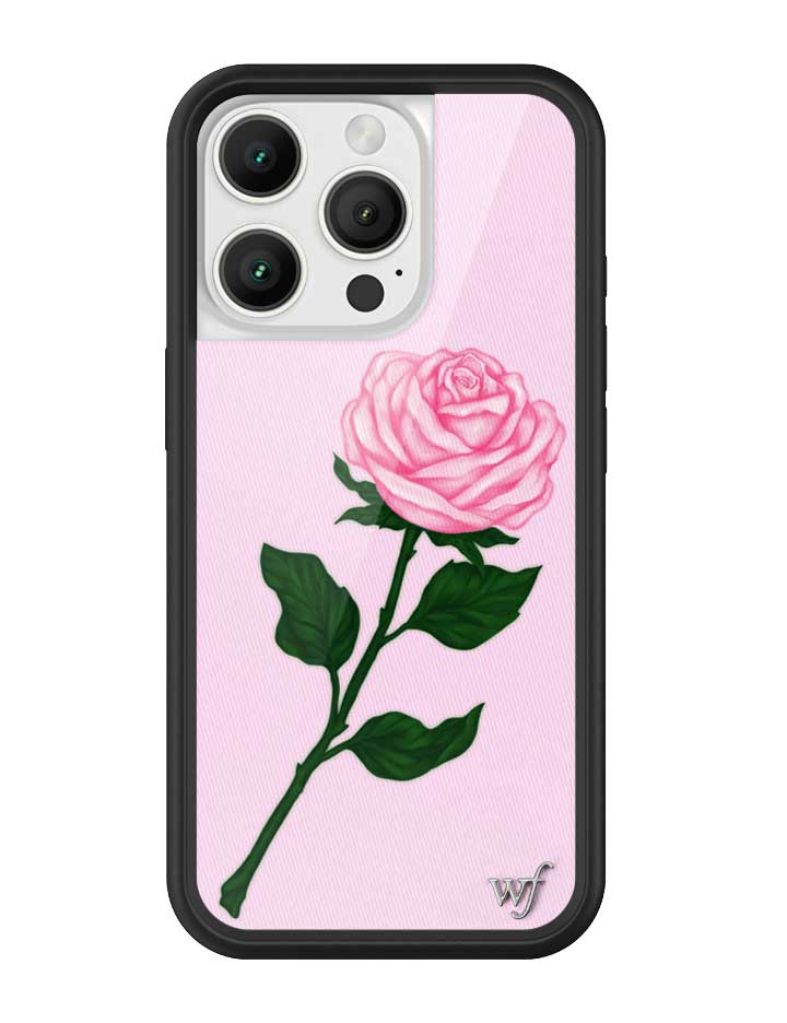 Wildflower Pink Rose iPhone Case