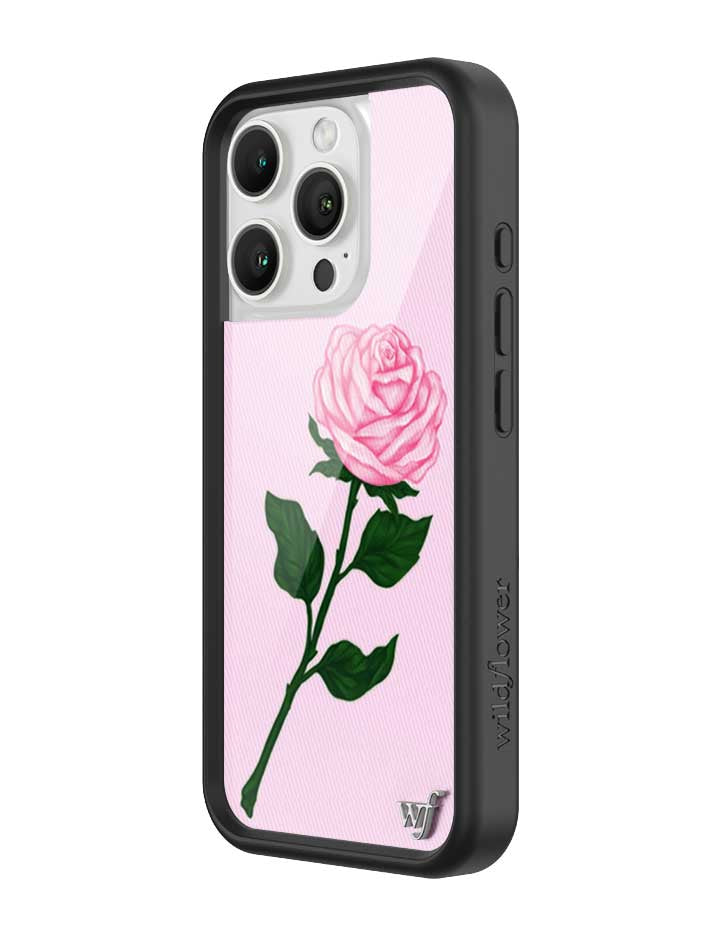 Wildflower Pink Rose iPhone Case