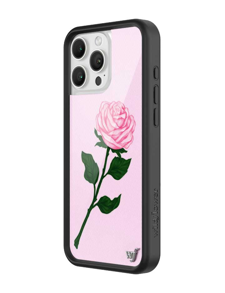 Wildflower Pink Rose iPhone Case