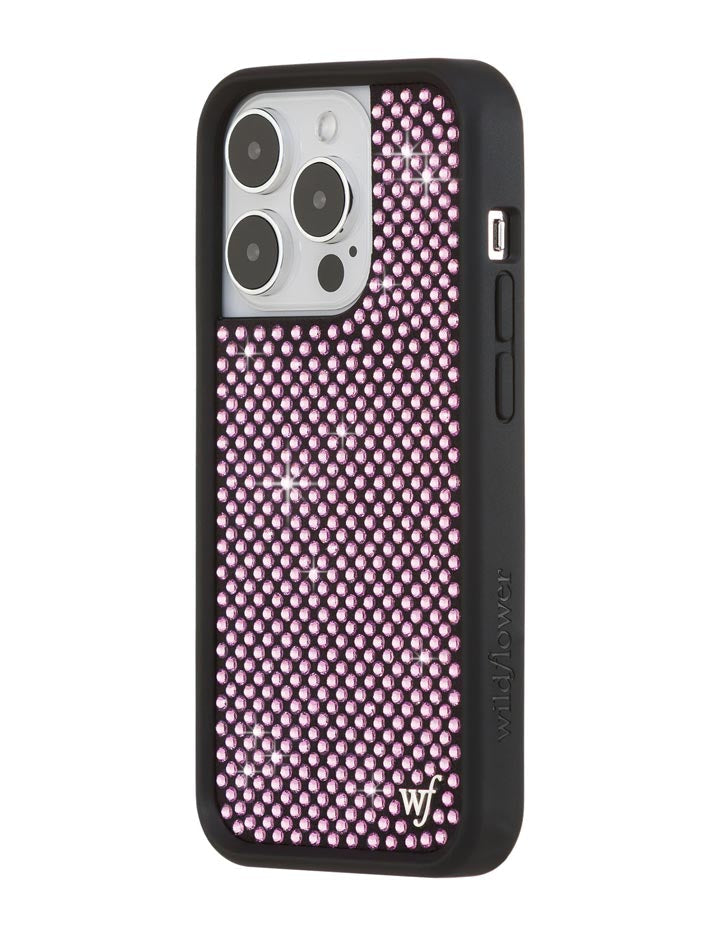Wildflower Rhinestone iPhone Case | Pink