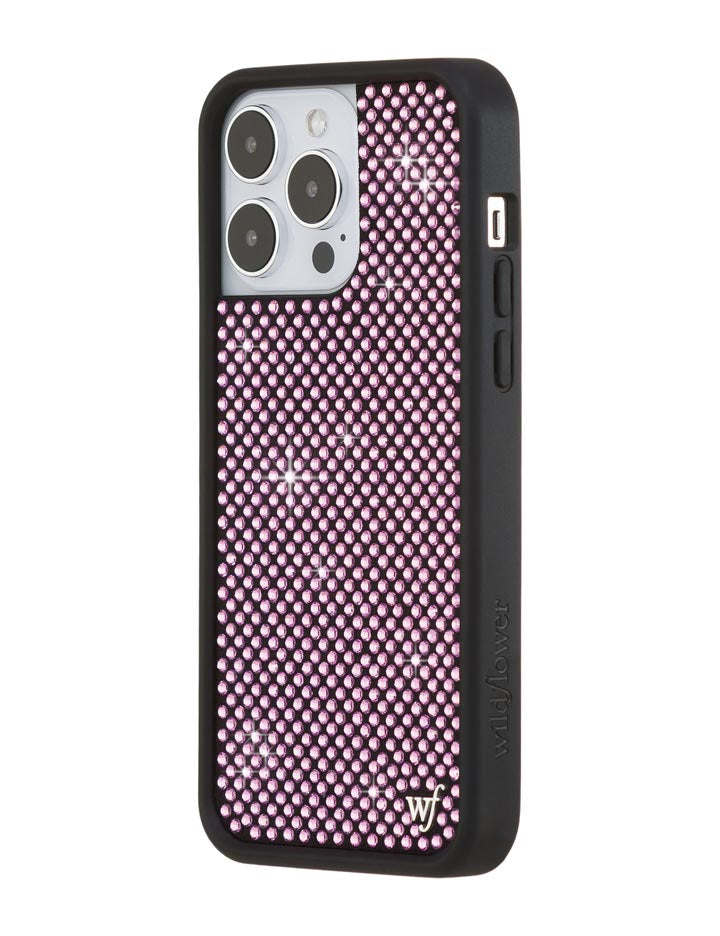 Wildflower Rhinestone iPhone Case | Pink