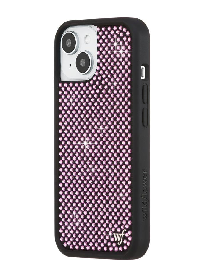 Wildflower Rhinestone iPhone Case | Pink