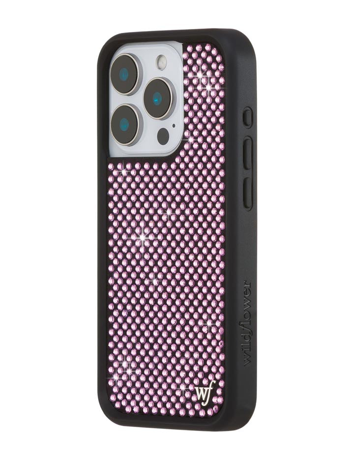 Wildflower Rhinestone iPhone Case | Pink