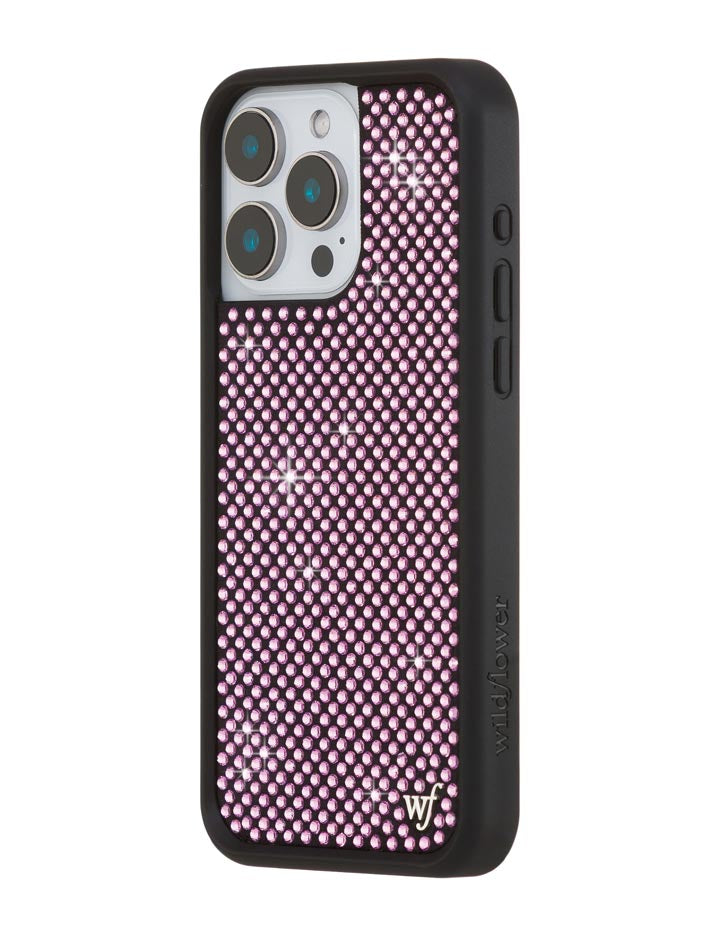 Wildflower Rhinestone iPhone Case | Pink