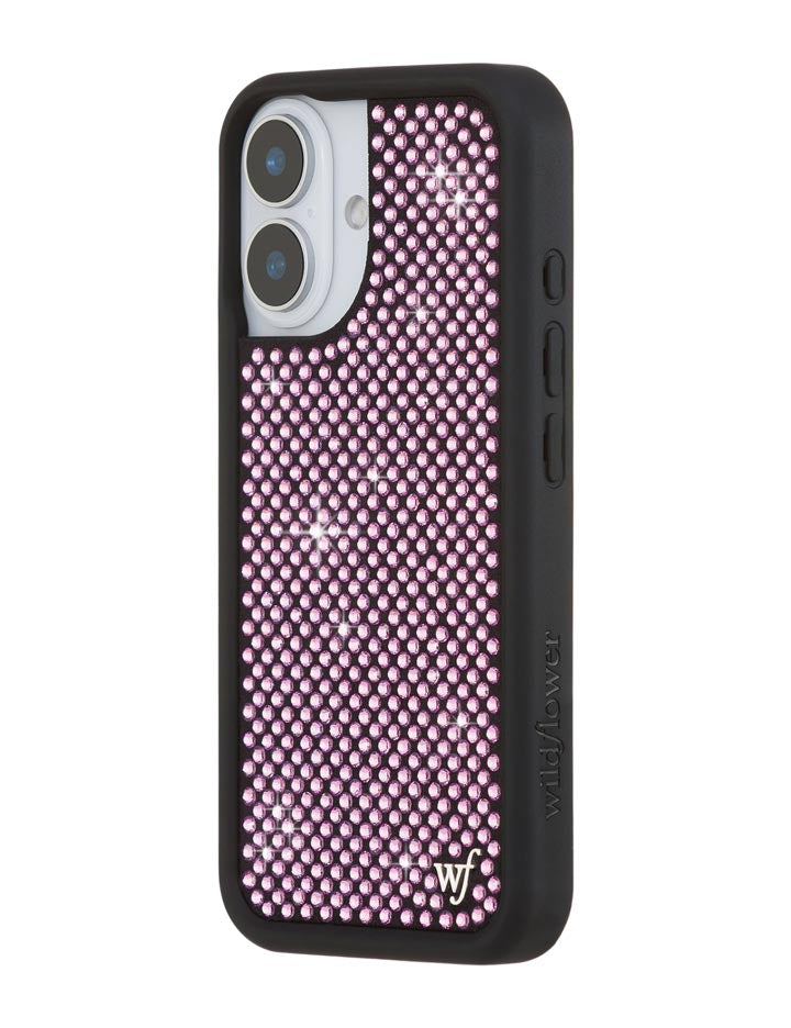 Wildflower Rhinestone iPhone Case | Pink