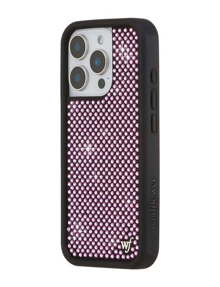 Wildflower Rhinestone iPhone Case | Pink