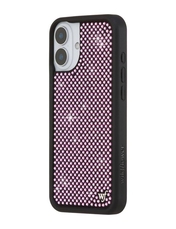 Wildflower Rhinestone iPhone Case | Pink
