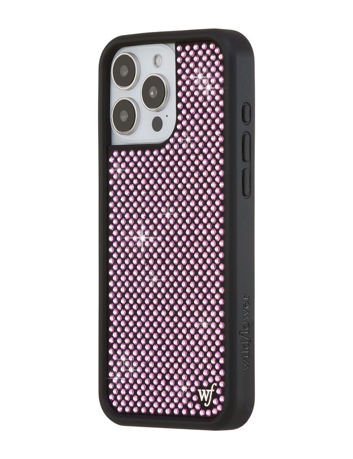 Wildflower Rhinestone iPhone Case | Pink