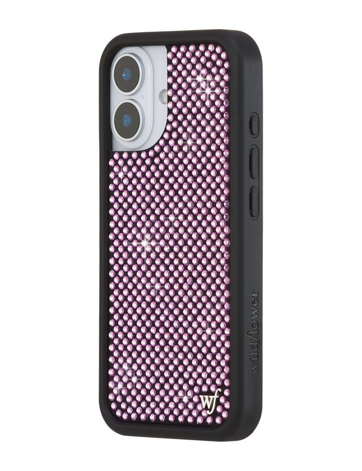 Wildflower Rhinestone iPhone Case | Pink