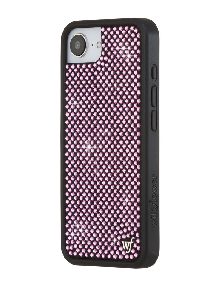 Wildflower Rhinestone iPhone Case | Pink