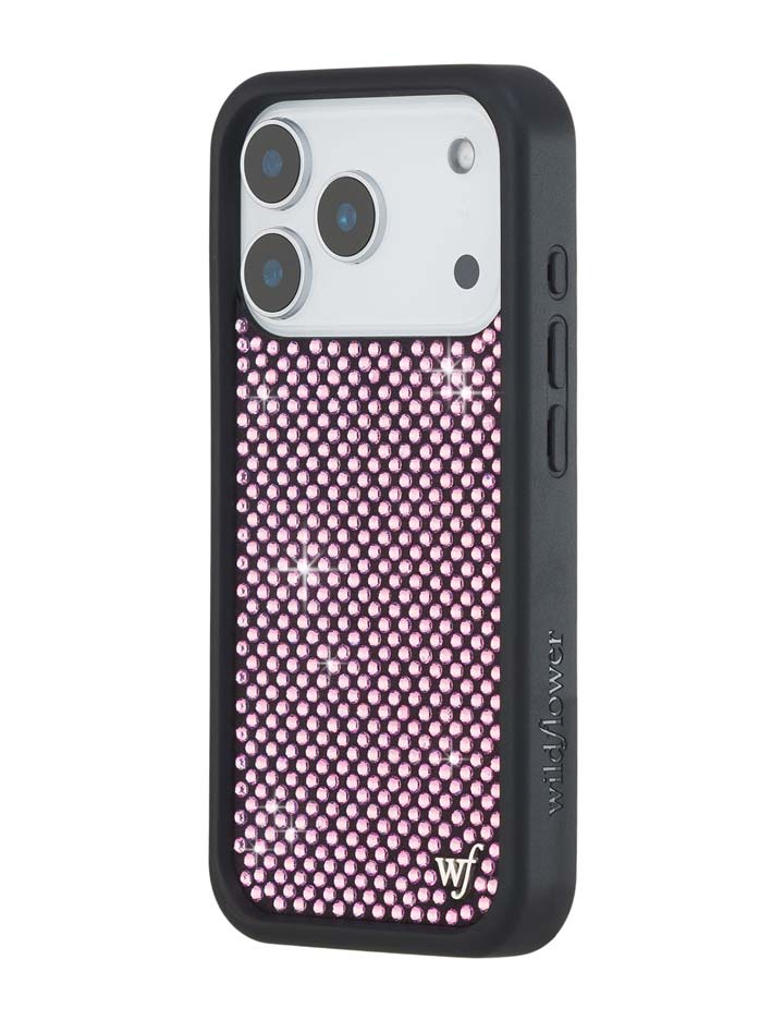 Wildflower Rhinestone iPhone Case | Pink