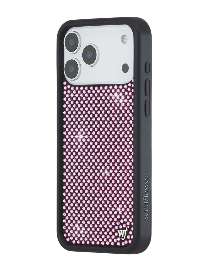 Wildflower Rhinestone iPhone Case | Pink