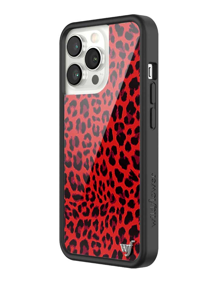 Wildflower Meow | Red iPhone Case