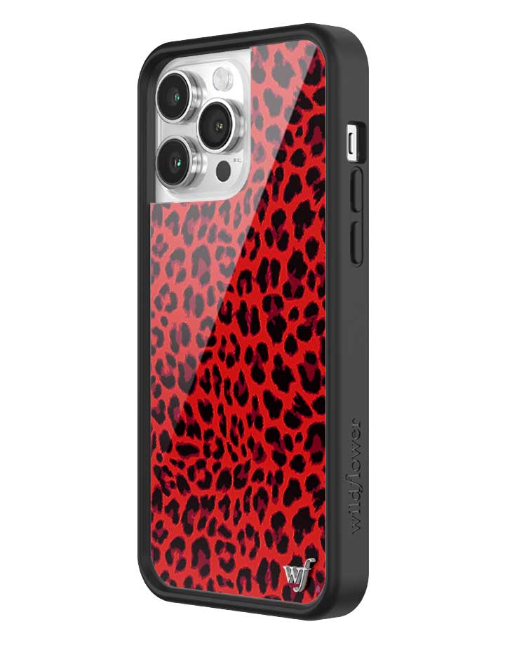 Wildflower Meow | Red iPhone Case