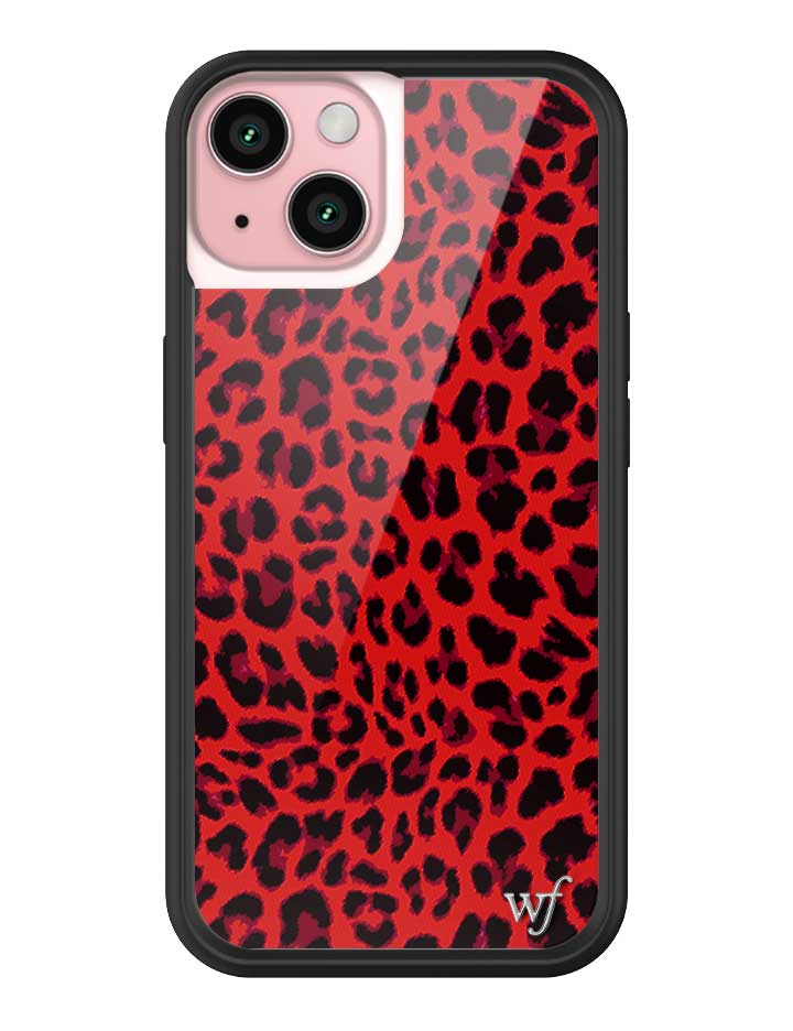 Wildflower Meow | Red iPhone Case