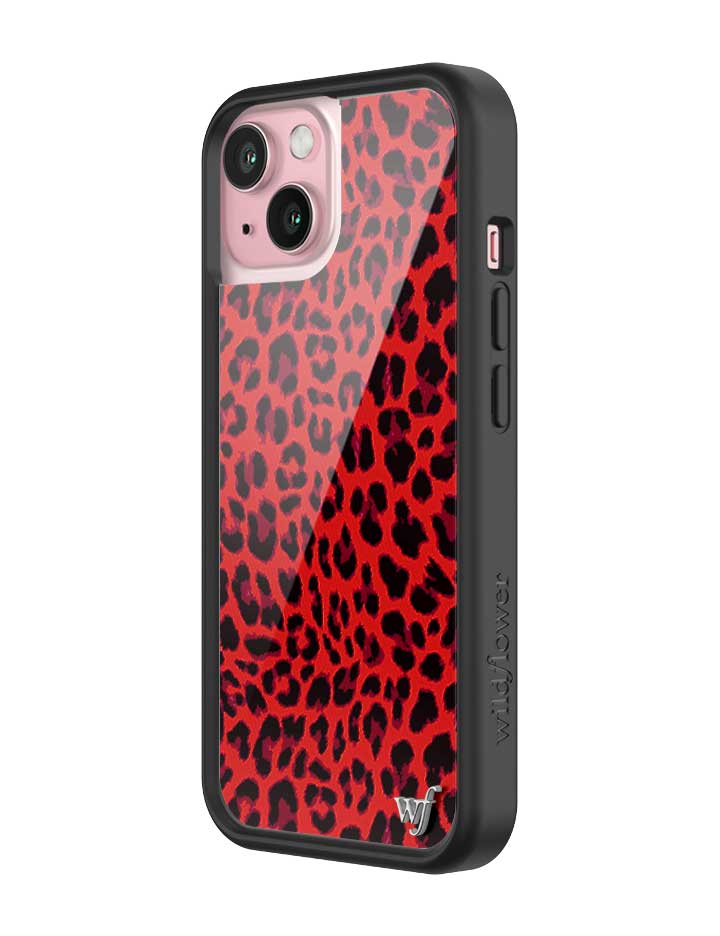 Wildflower Meow | Red iPhone Case