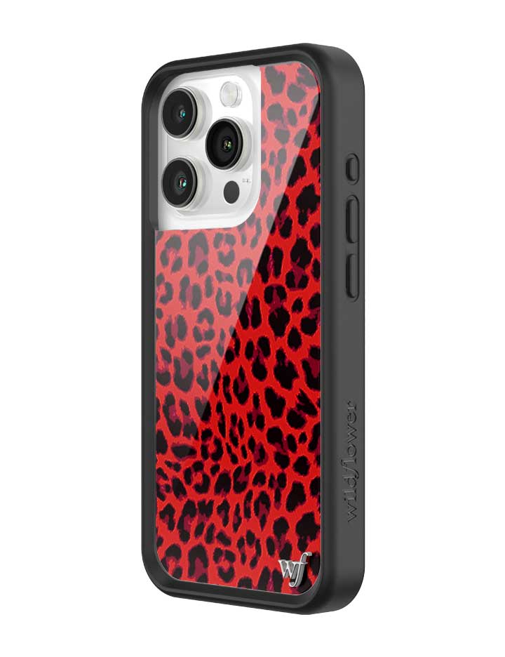Wildflower Meow | Red iPhone Case