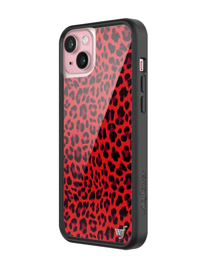 Wildflower Meow | Red iPhone Case