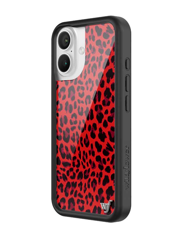 Wildflower Meow | Red iPhone Case