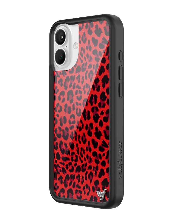 Wildflower Meow | Red iPhone Case