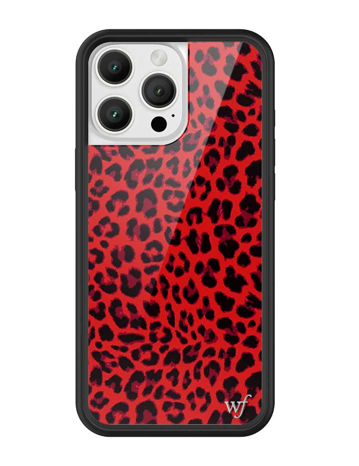 Wildflower Meow | Red iPhone Case