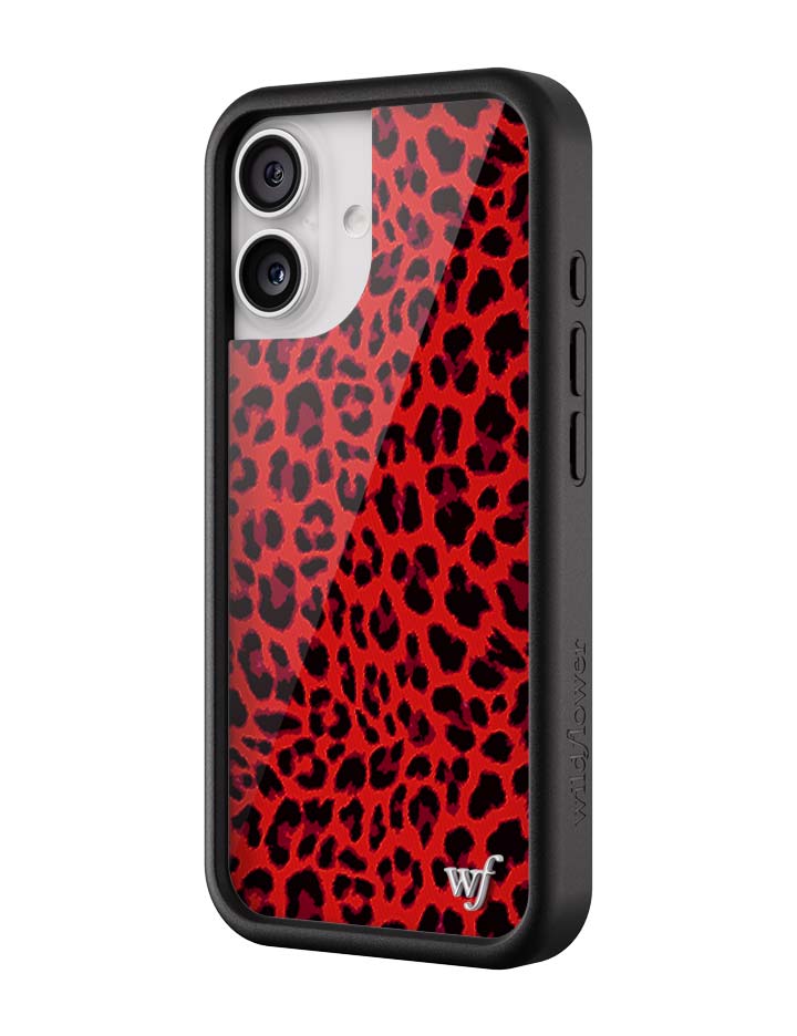 Wildflower Meow | Red iPhone Case