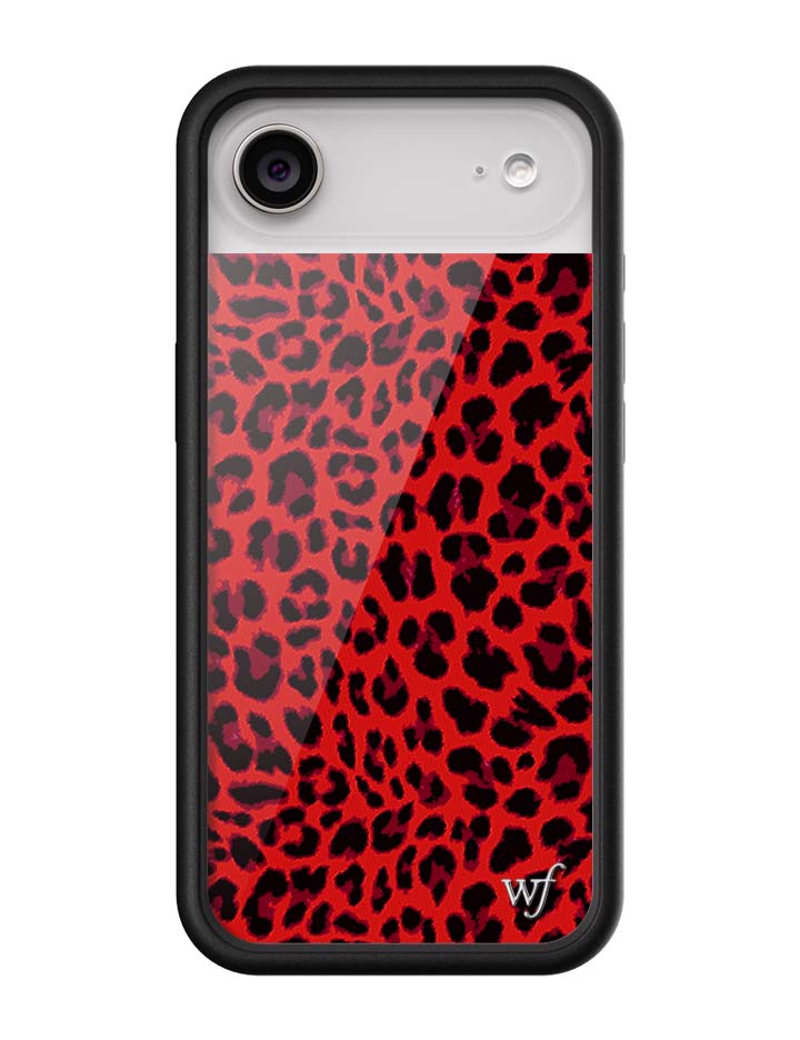 Wildflower Meow | Red iPhone Case