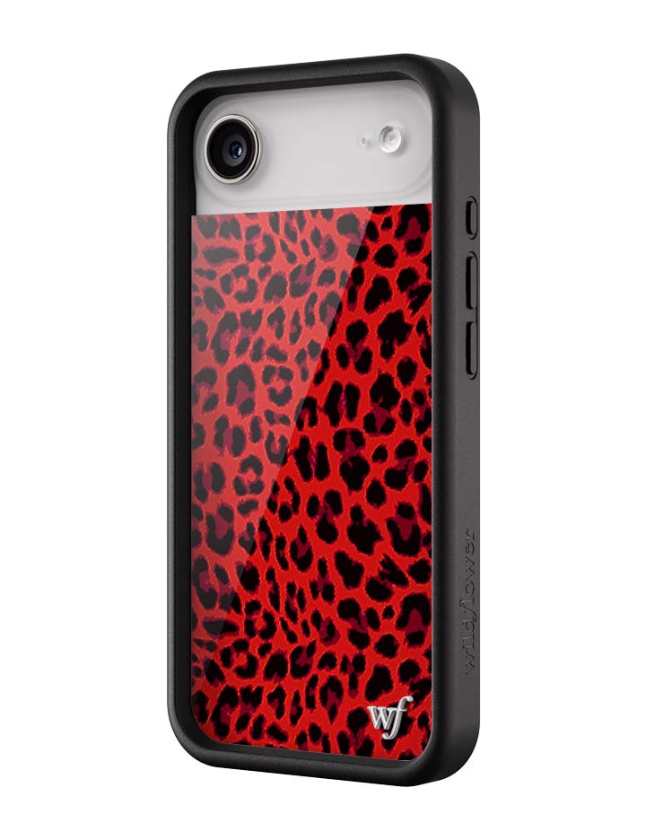 Wildflower Meow | Red iPhone Case