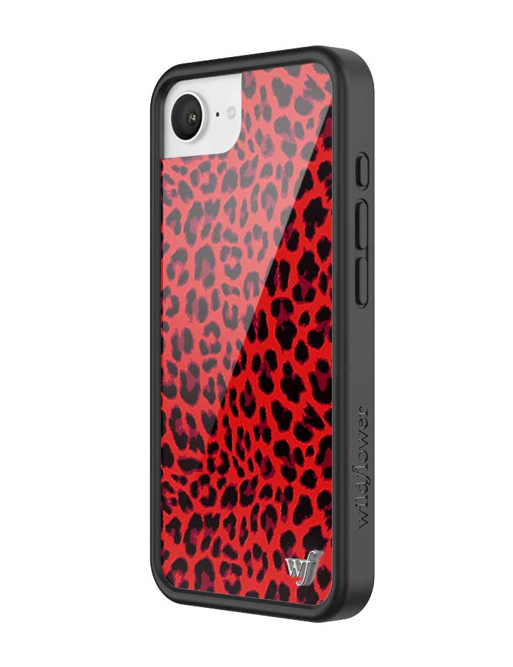 Wildflower Meow | Red iPhone Case