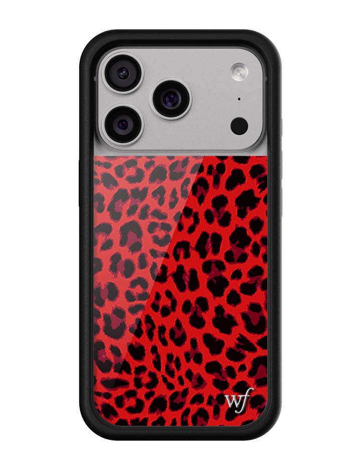 Wildflower Meow | Red iPhone Case