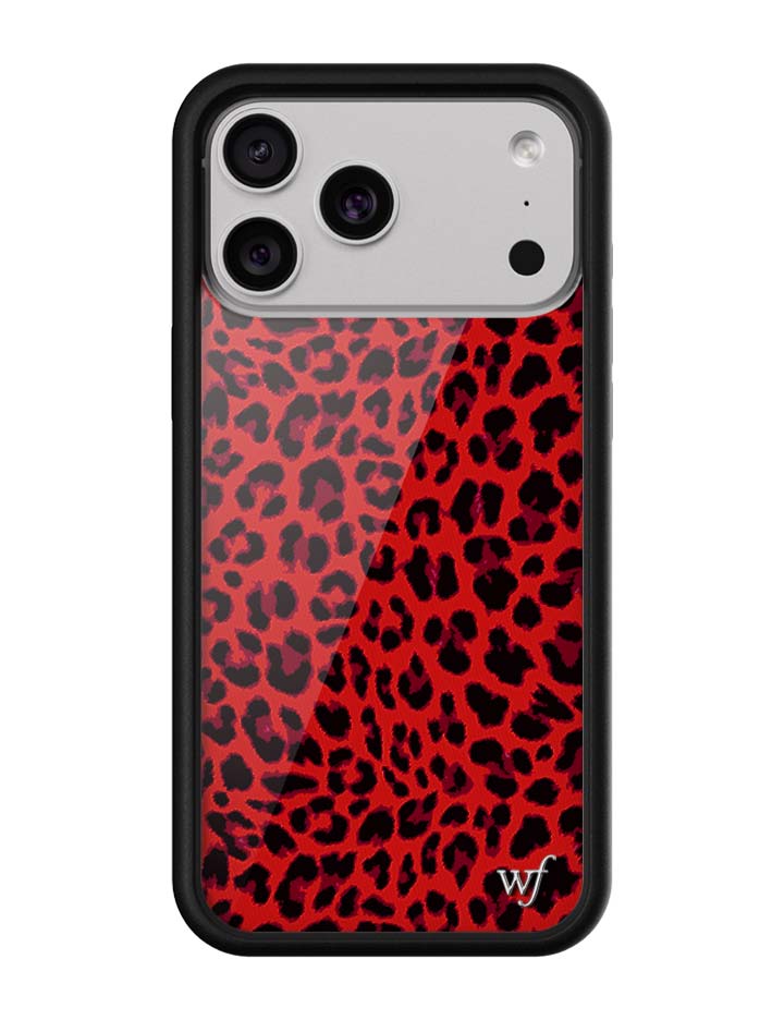 Wildflower Meow | Red iPhone Case