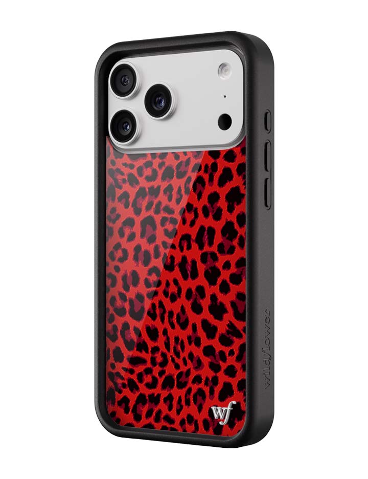 Wildflower Meow | Red iPhone Case