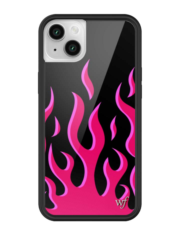 Wildflower Flames | Black & Red iPhone Case