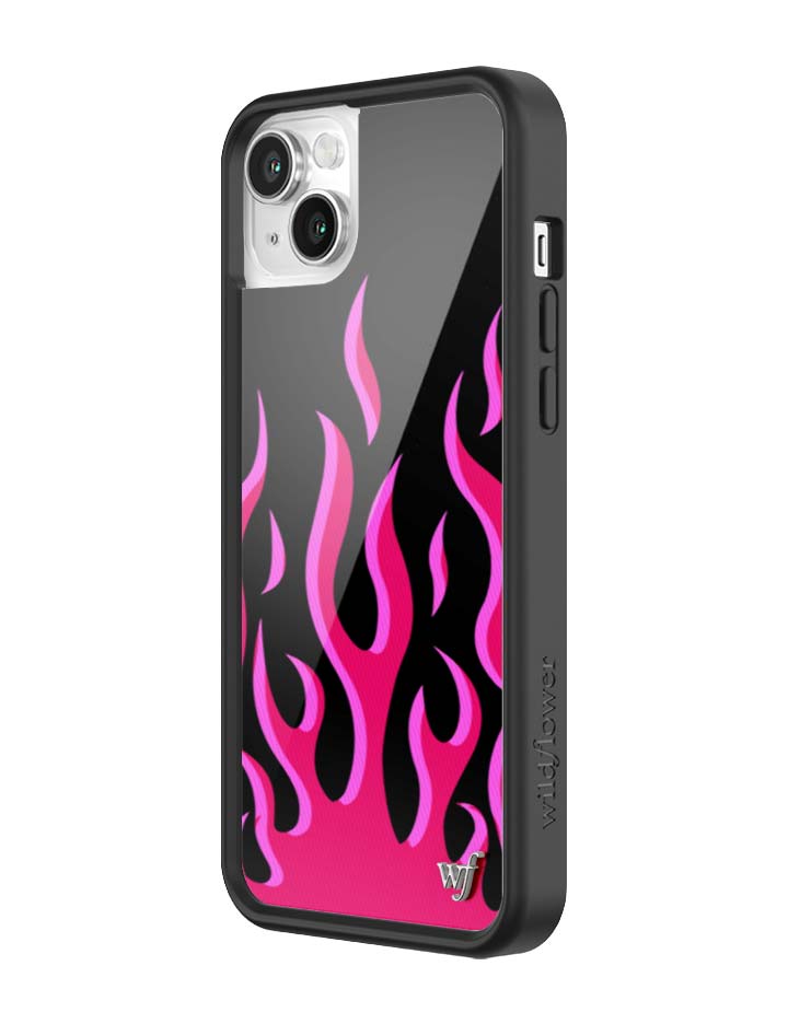 Wildflower Flames | Black & Red iPhone Case
