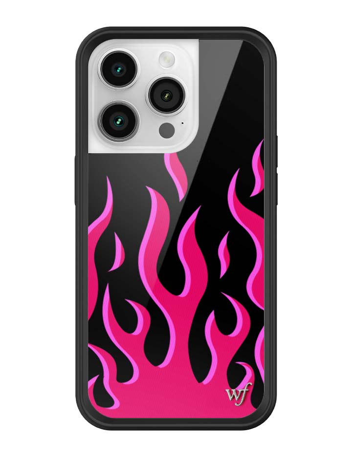 Wildflower Flames | Black & Red iPhone Case