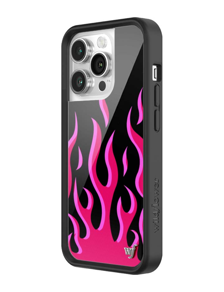 Wildflower Flames | Black & Red iPhone Case