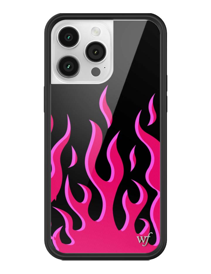 Wildflower Flames | Black & Red iPhone Case